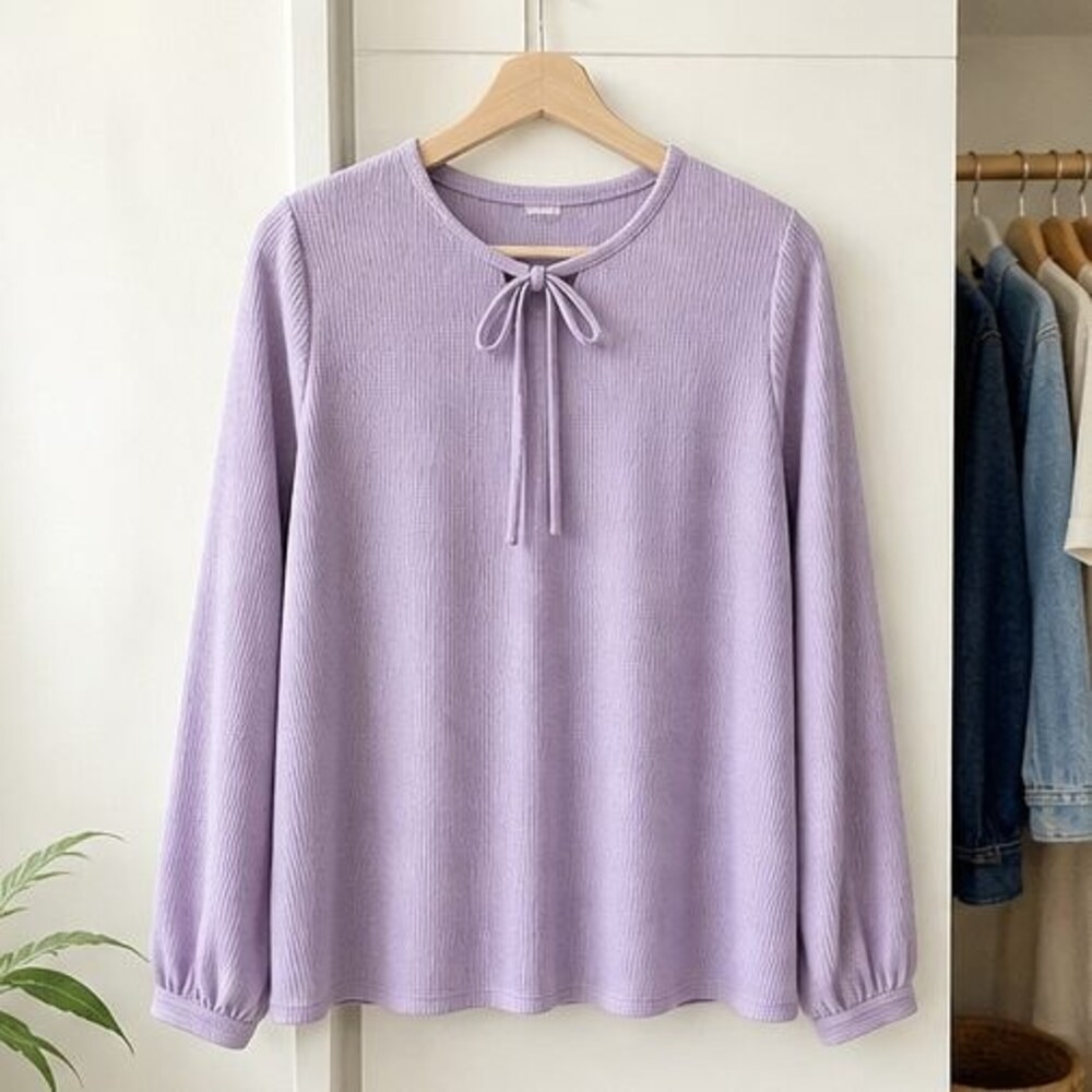 Lilac Smocked Top